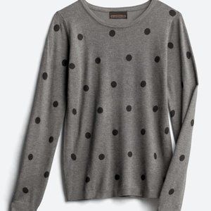 Grey polka dot sweater